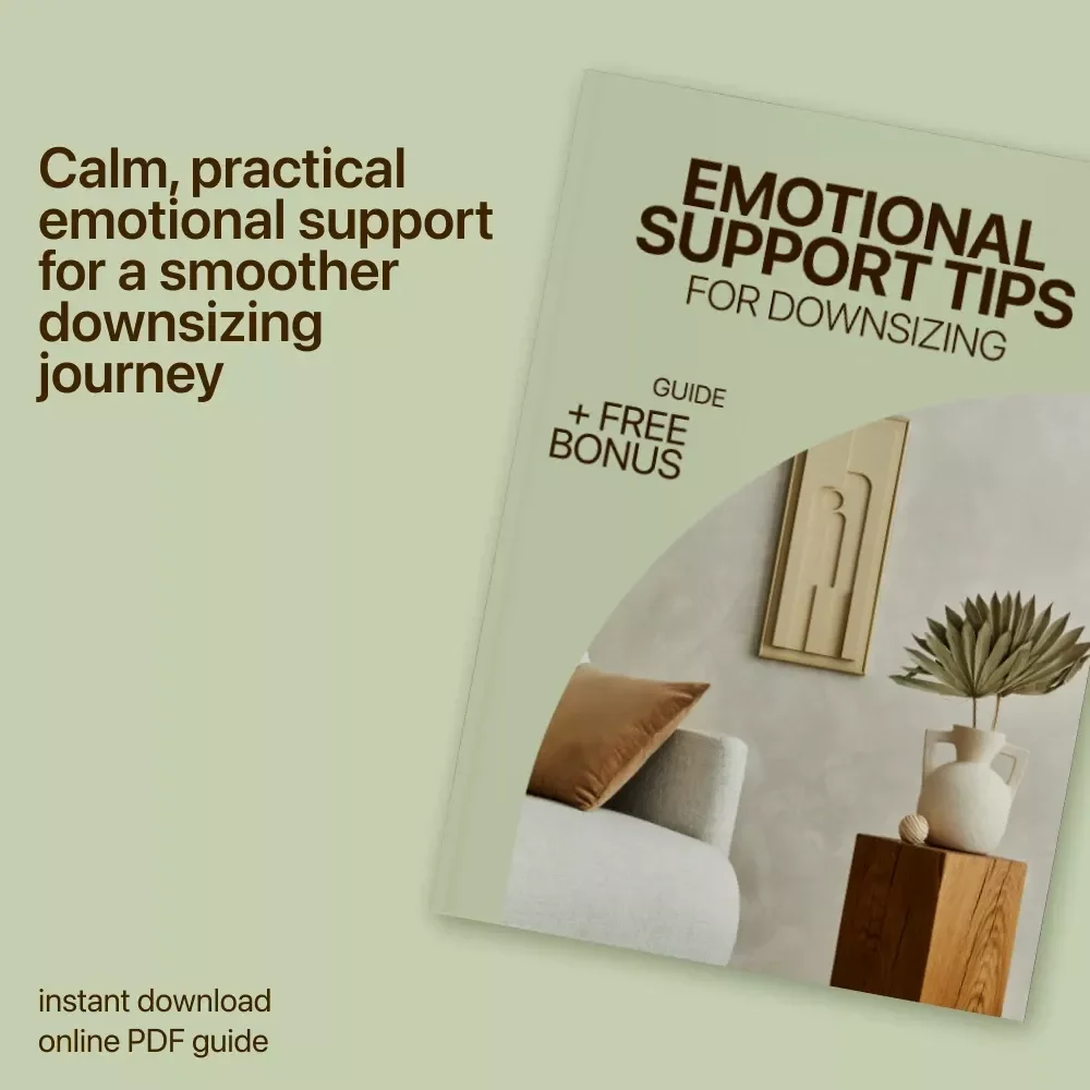 Emotional Support Tips for Downsizing – A Compassionate Guide with Downsizing Emotional Support Tips for Letting Go, Decluttering with Confidence, and Finding Calm