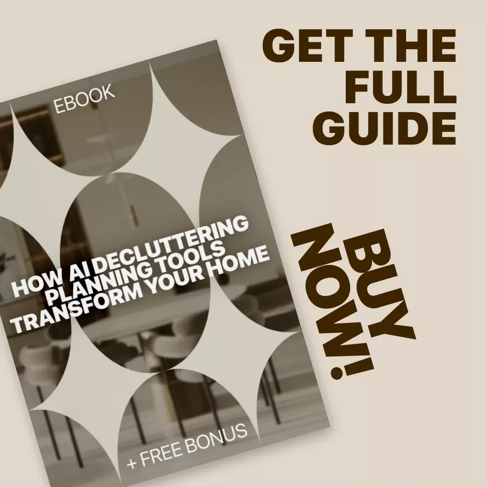 How AI Decluttering Planning Tools Transform Your Home | Digital eBook Guide for Smarter Organization, Minimalist Living & Stress-Free Planning