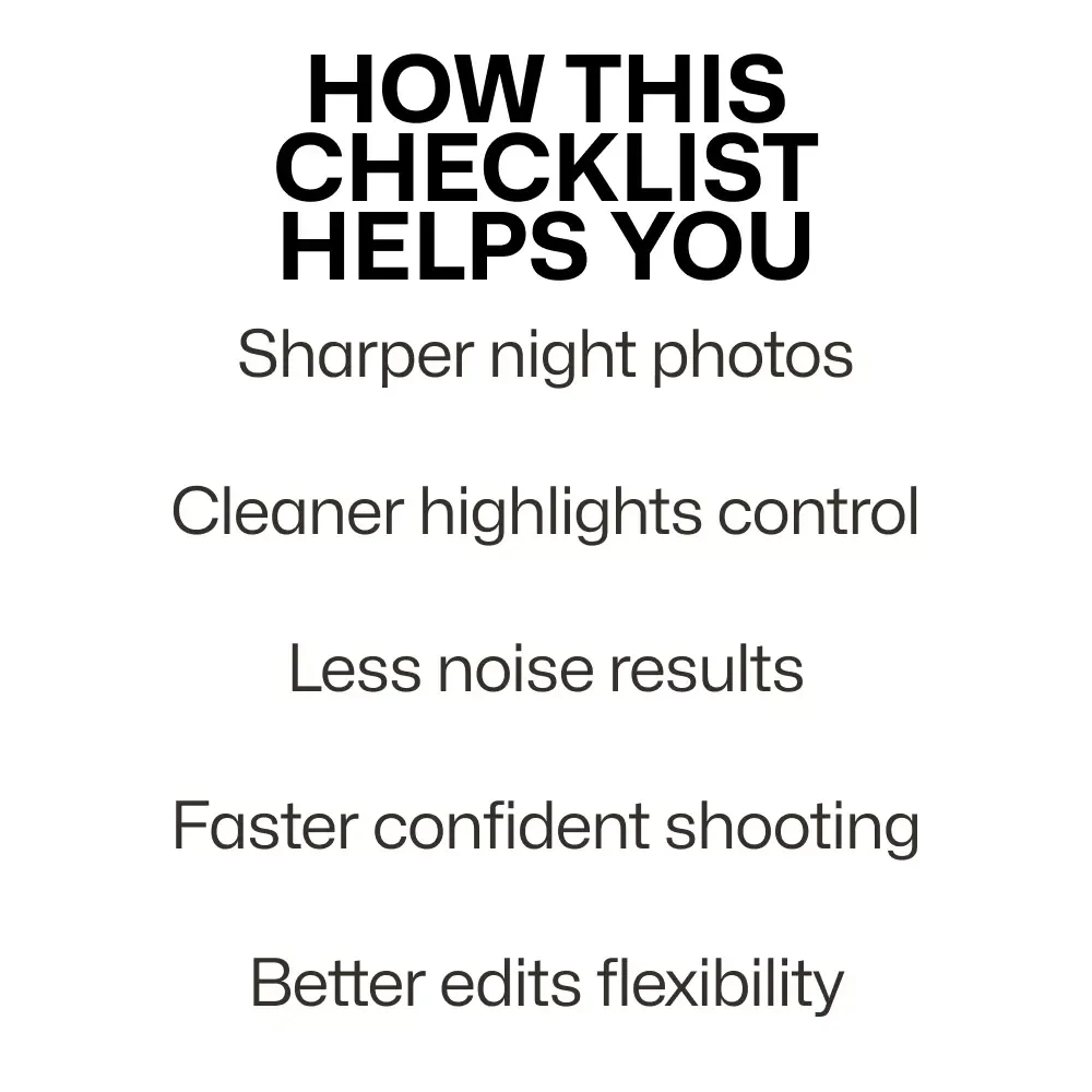 Shooting Great Low-Light Photos on Your Phone – Practical Checklist for Night Photography | phone camera tips for low light