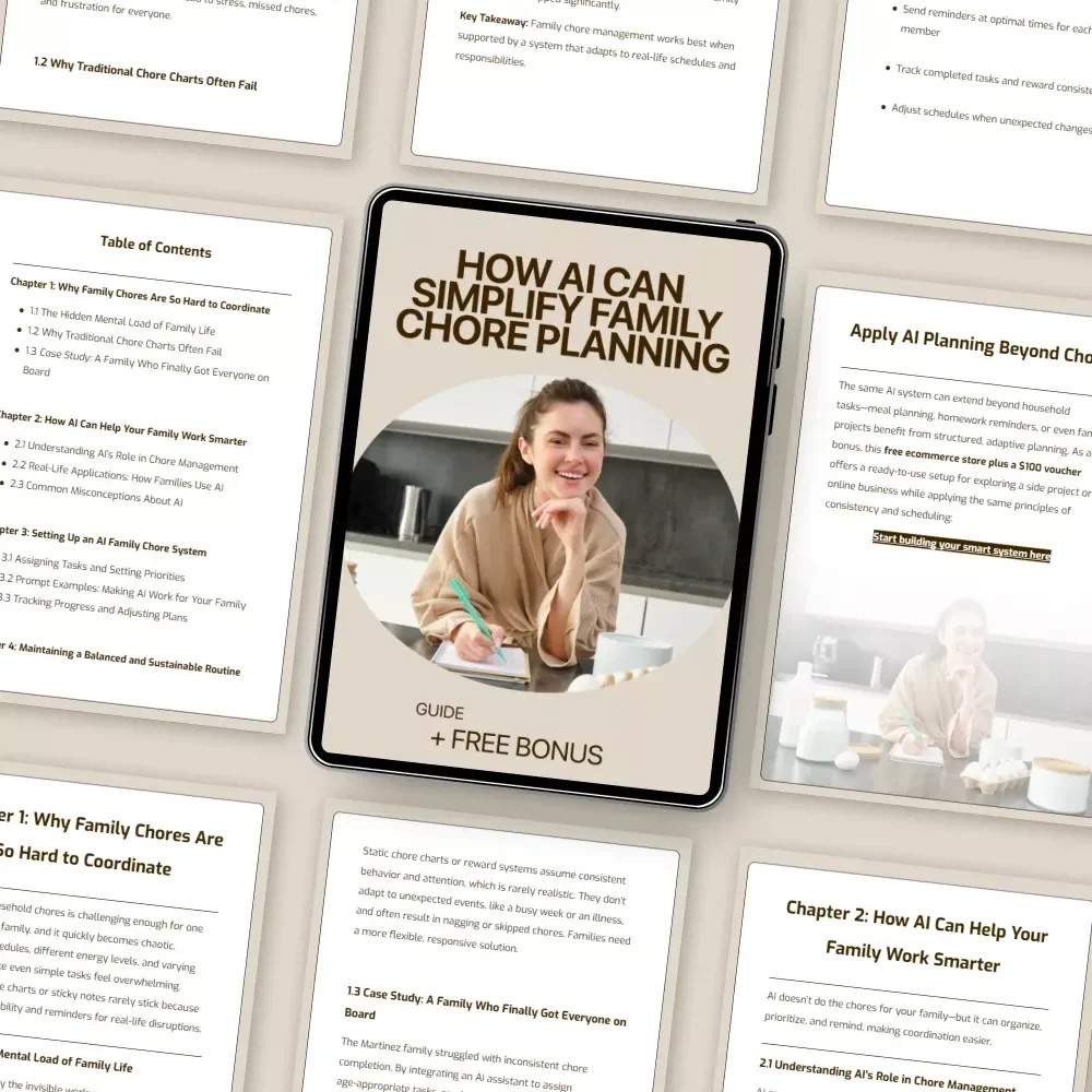 How AI Can Simplify Family Chore Planning – Smart Guide to ai family chore planning, Reduce Mental Load, Build Better Routines, and Organize Family Tasks with AI