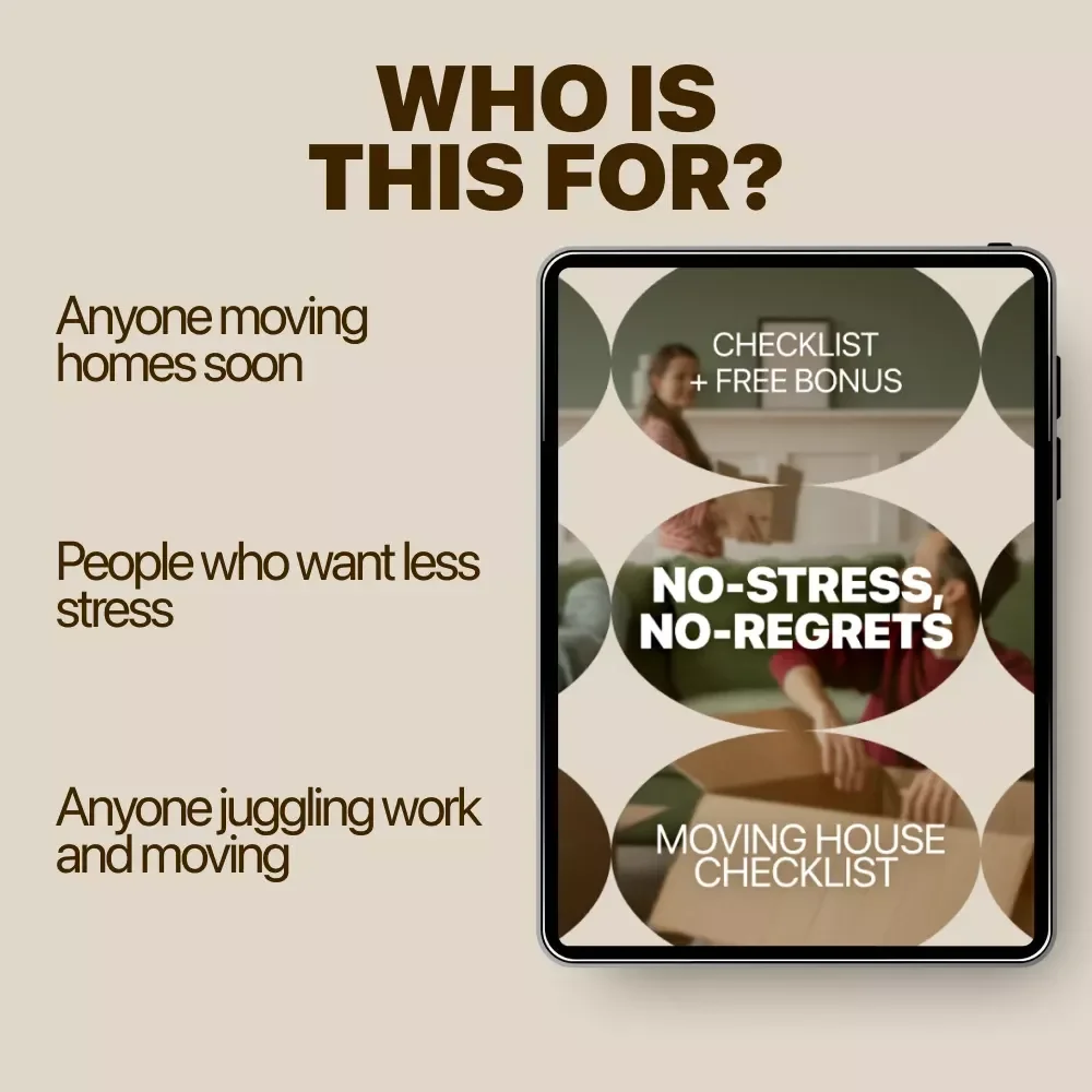 No-Stress, No-Regrets Moving House Checklist | Ultimate Printable Moving House Checklist for an Organized, Stress-Free Move