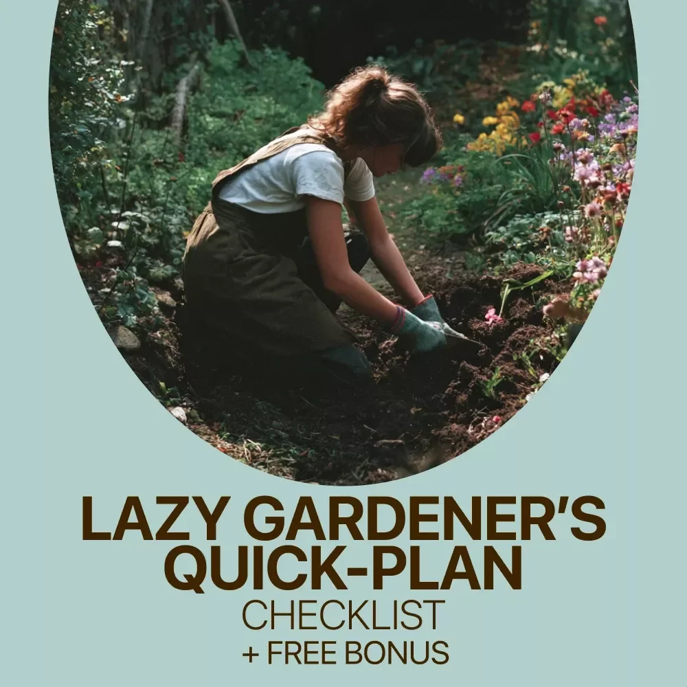 Lazy Gardener’s Quick-Plan Checklist – Low Effort Garden Planning Printable, Simple Garden Setup Guide, Easy Beginner Gardening Download