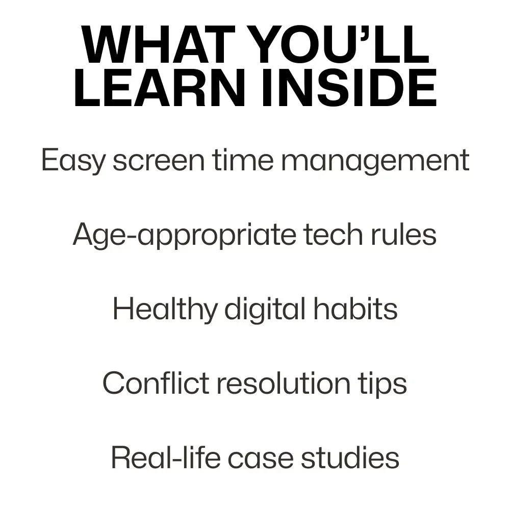 Screen Smart: A Parent’s Guide to Tech Rules for Kids – Digital Download eBook for Setting Screen Time Boundaries