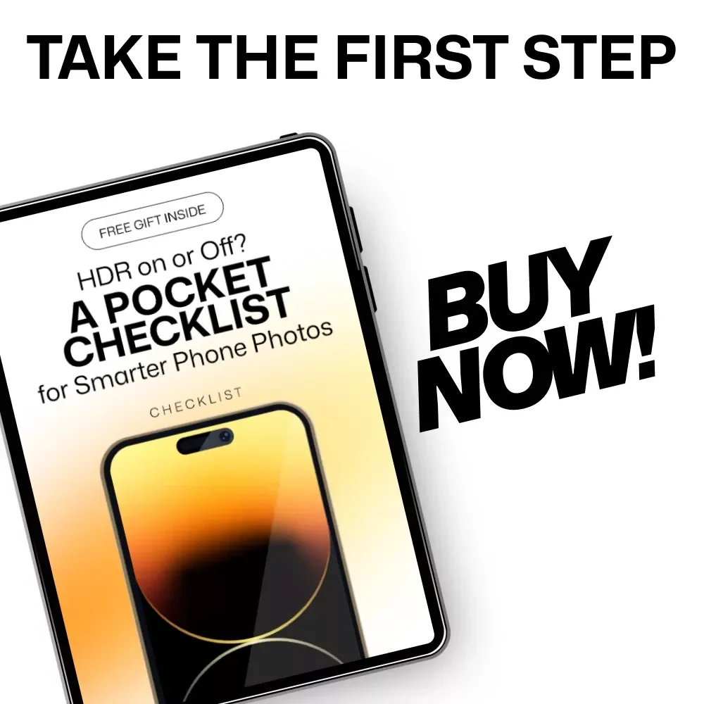 HDR on or Off? A Pocket Checklist for Smarter Phone Photos | Phone Camera HDR On or Off Quick Guide | Instant Download
