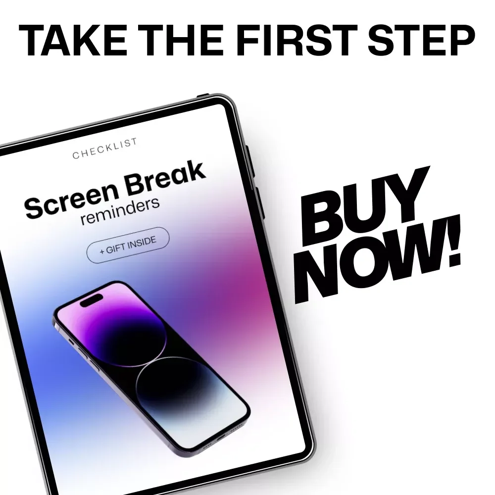 Screen Break Reminders – Printable Checklist with Smart Screen Break Reminders Ideas for Healthy Digital Habits & Focused Workdays