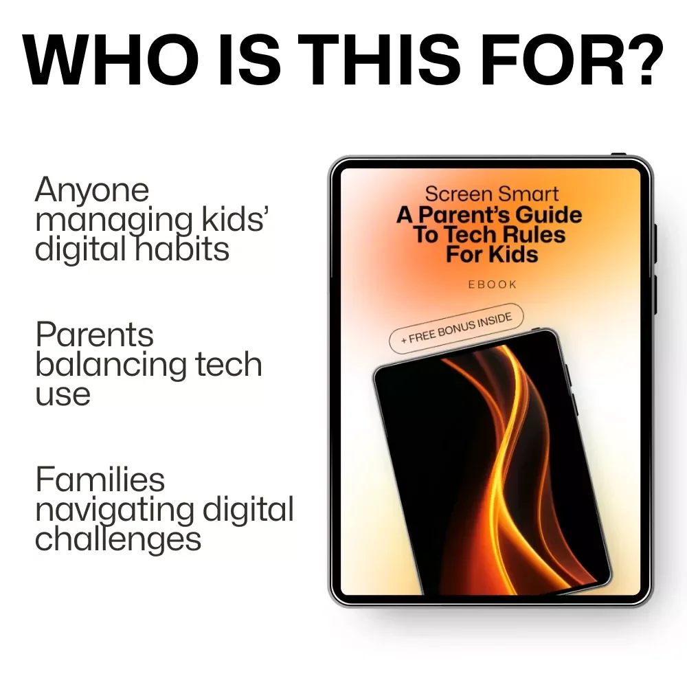 Screen Smart: A Parent’s Guide to Tech Rules for Kids – Digital Download eBook for Setting Screen Time Boundaries