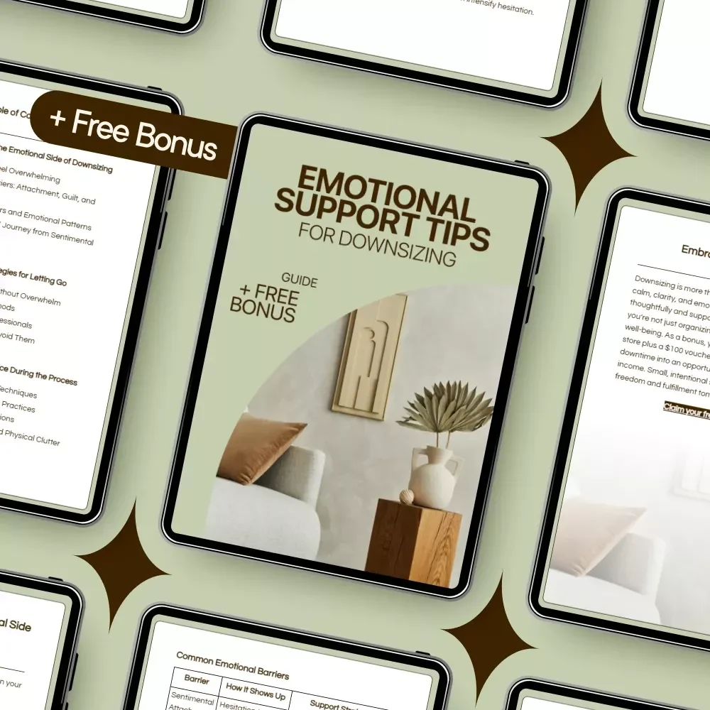 Emotional Support Tips for Downsizing – A Compassionate Guide with Downsizing Emotional Support Tips for Letting Go, Decluttering with Confidence, and Finding Calm