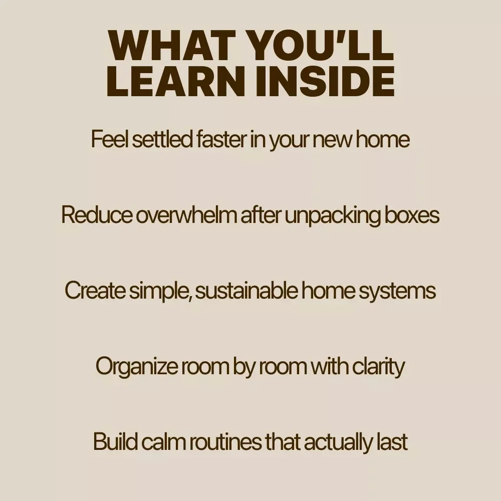 Home Reset After Moving – Step-by-Step Home Reset After Moving Guide for Organizing, Decluttering & Creating a Calm New Start