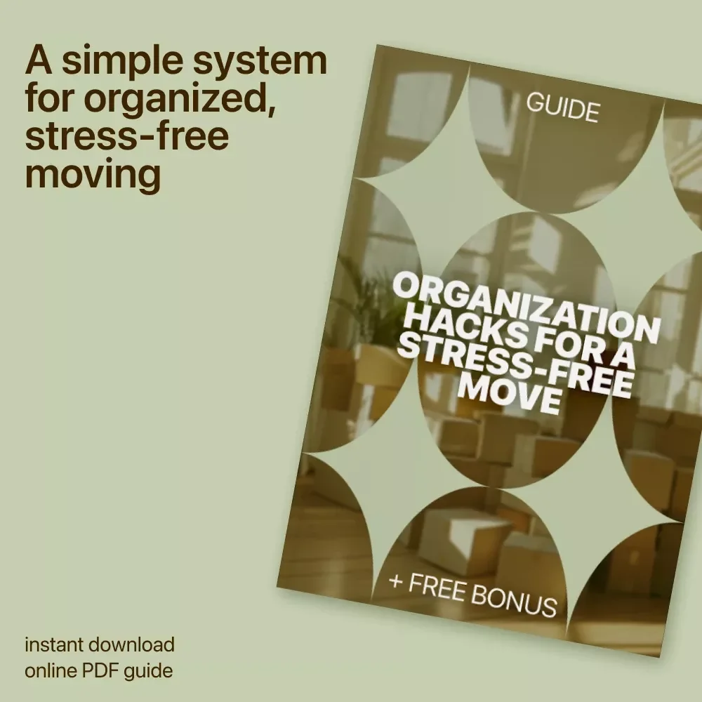 Organization Hacks for a Stress-Free Move | Smart Moving Organization Hacks Guide | Packing, Planning & AI Tools Digital Download