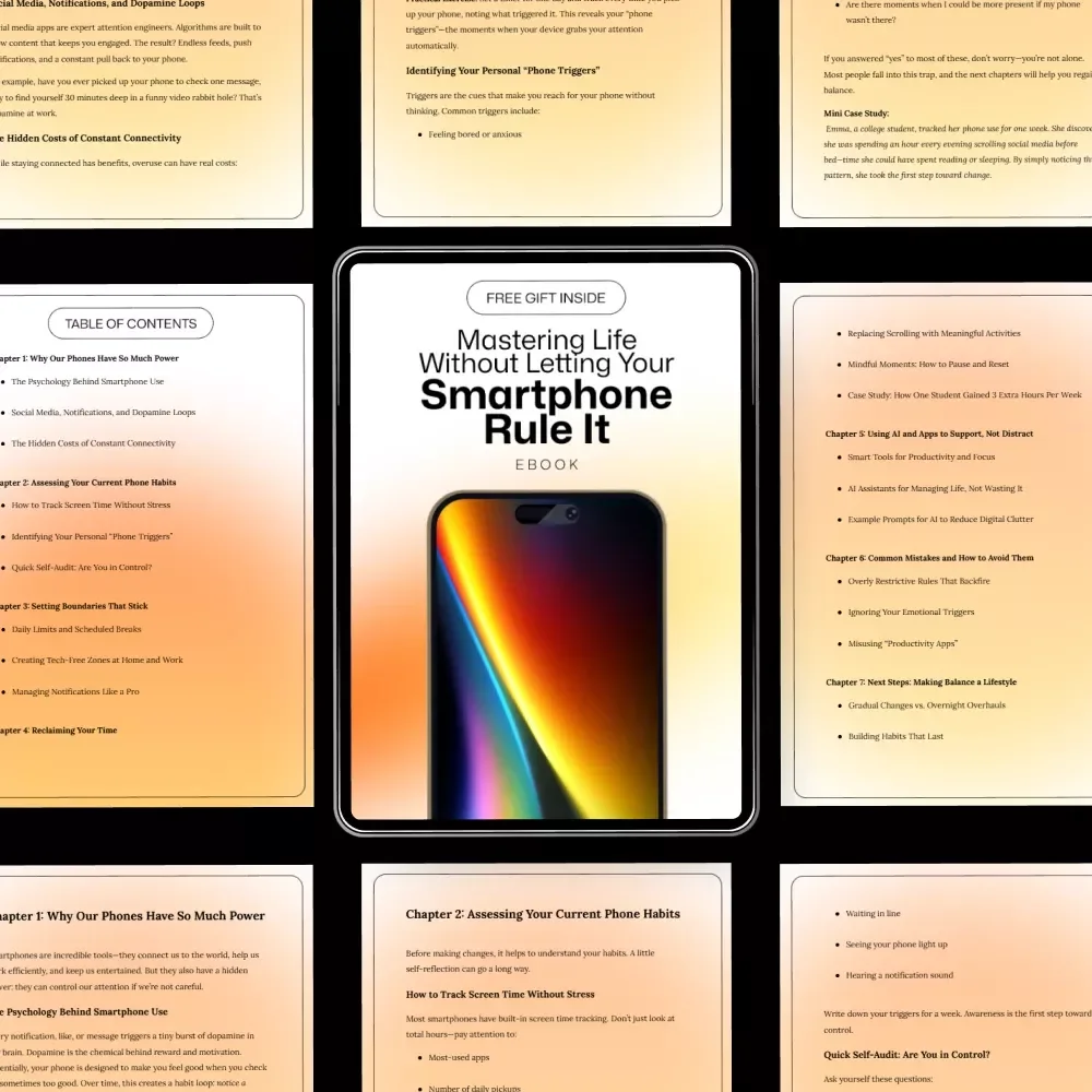 Mastering Life Without Letting Your Smartphone Rule It - A Digital Guide to Balance Life and Smartphone Use