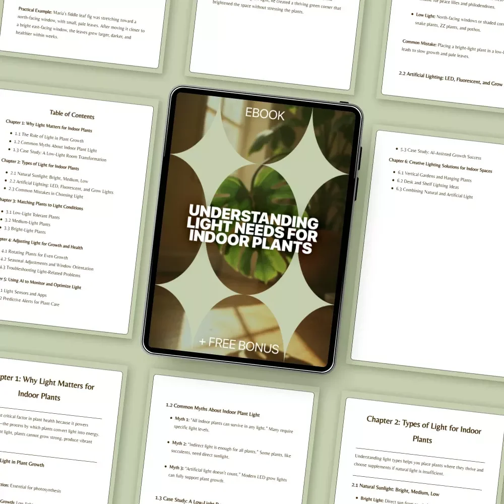 Indoor Plant Lighting Made Simple | Ebook Guide for Beginners | Indoor Plants Light Needs Explained | Digital Download