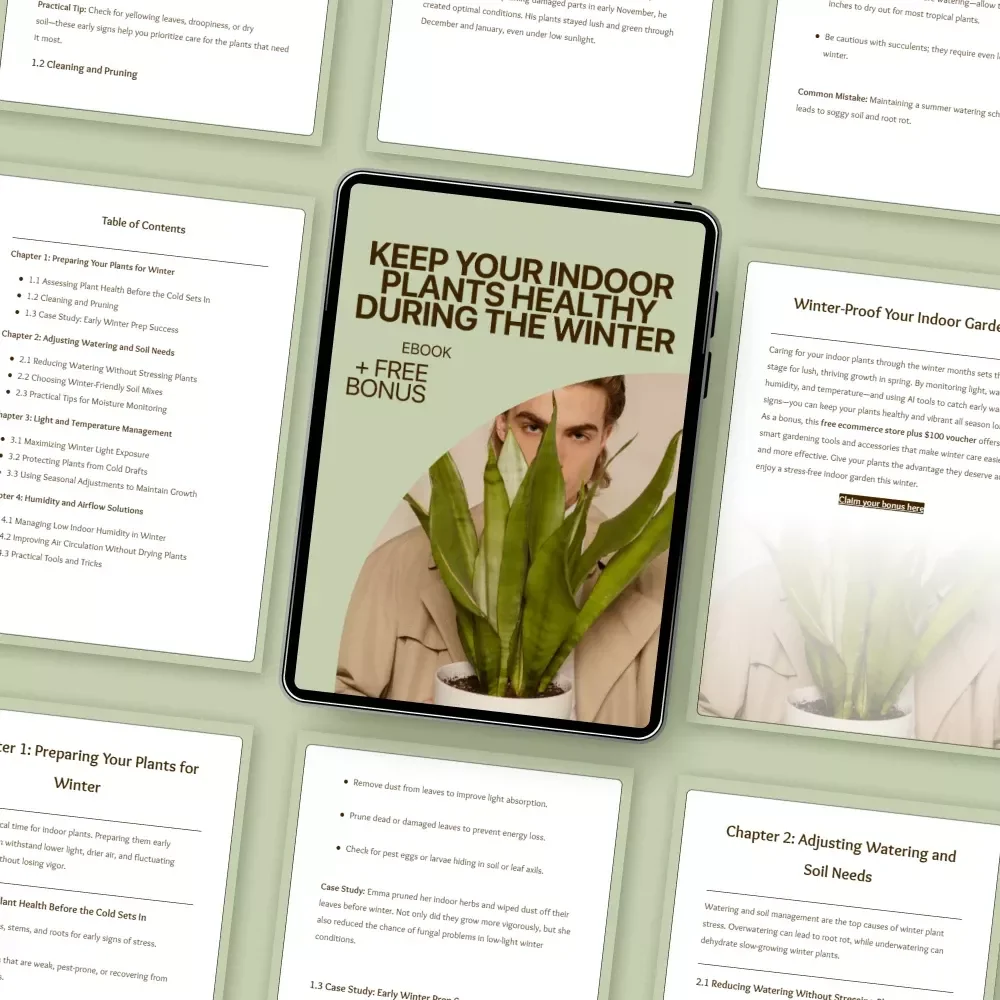 Keep Your Indoor Plants Healthy During the Winter | Indoor Plants Winter Care eBook for Thriving Houseplants