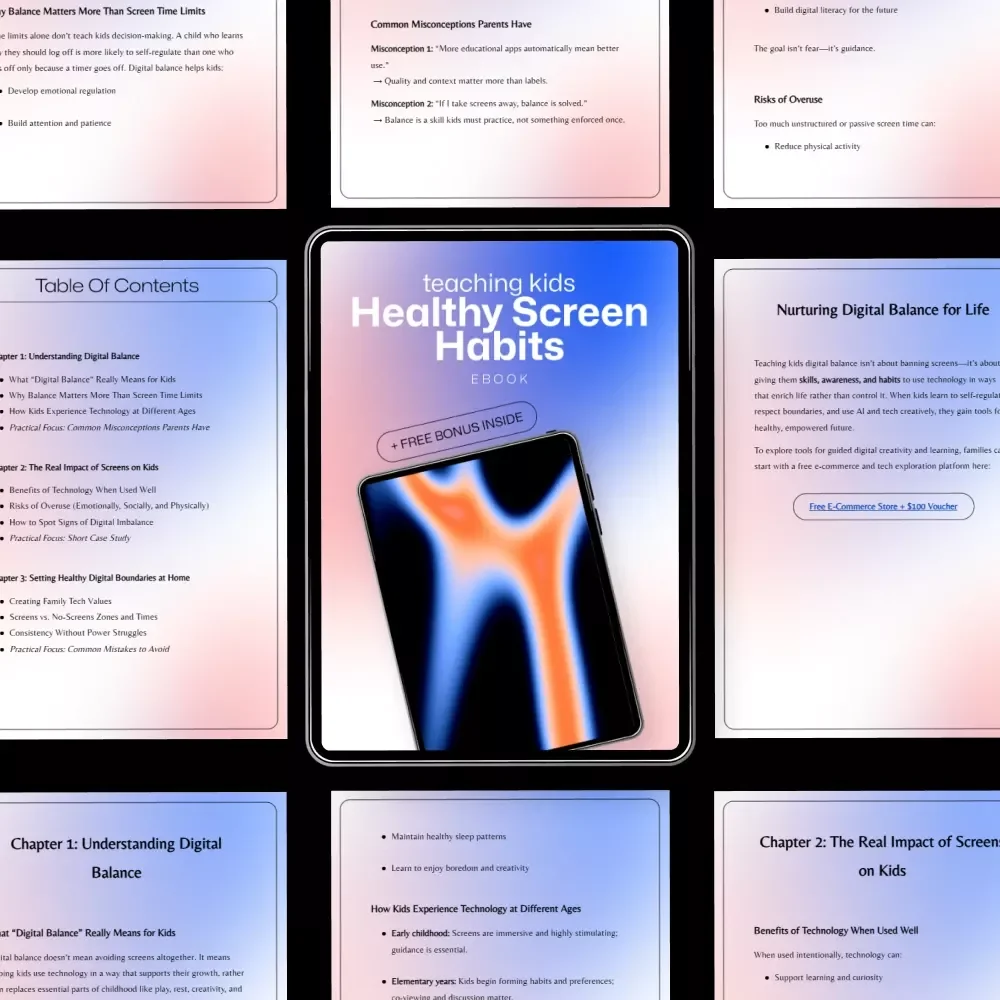 Teaching Kids Healthy Screen Habits - A Complete Guide to Digital Balance for Parents