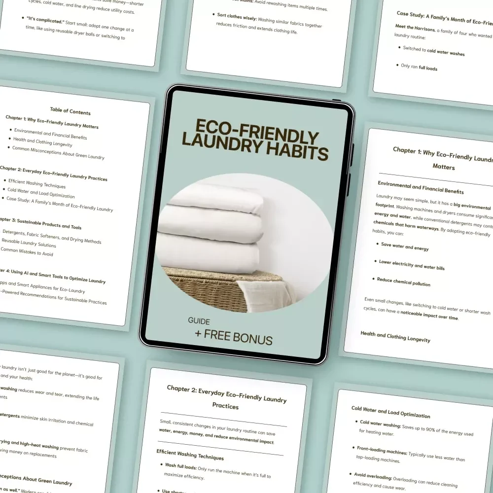Eco-Friendly Laundry Habits | Practical Guide to Sustainable Washing, Eco Friendly Laundry Habits for a Greener Home, Simple Low-Waste Laundry Solutions
