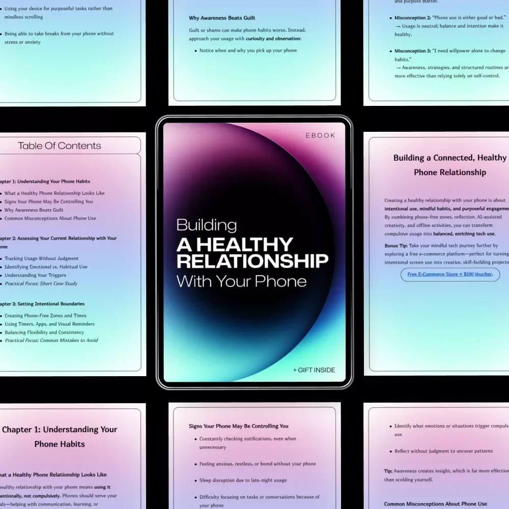 Building a Healthy Relationship with Your Phone: A Practical Guide to Setting Boundaries, Practicing Mindfulness, and Using Technology Positively