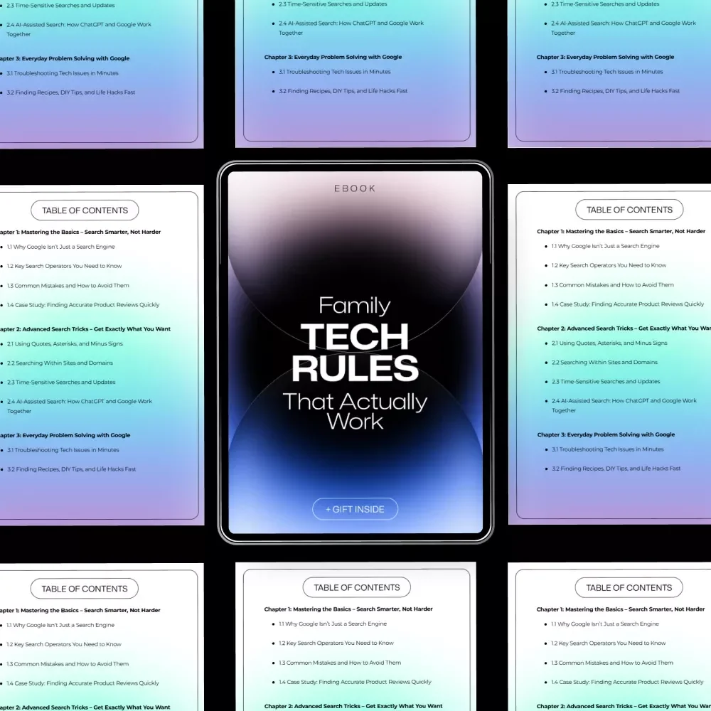 Family Tech Rules That Actually Work: A Practical Guide to Managing Screen Time & Tech Use in the Modern Family