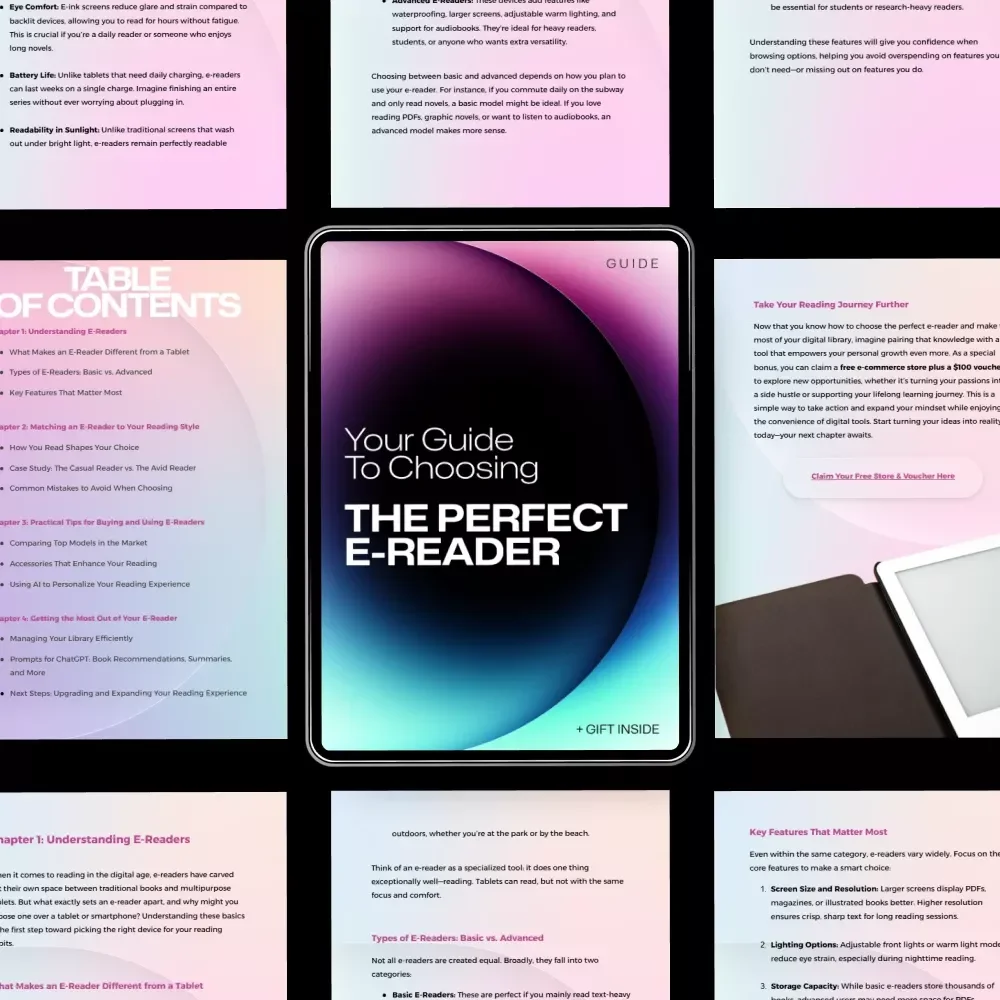 Your Guide to Choosing the Perfect E-Reader: A Comprehensive Digital Guide for Readers