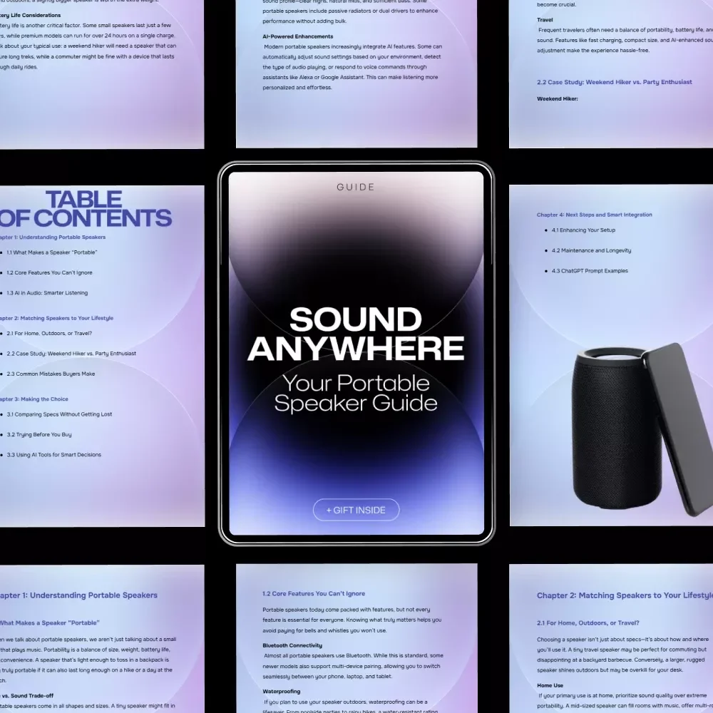 Sound Anywhere: Your Portable Speaker Guide | How to Choose a Portable Speaker for Home, Travel & Outdoor Use | Smart Audio Buying Guide