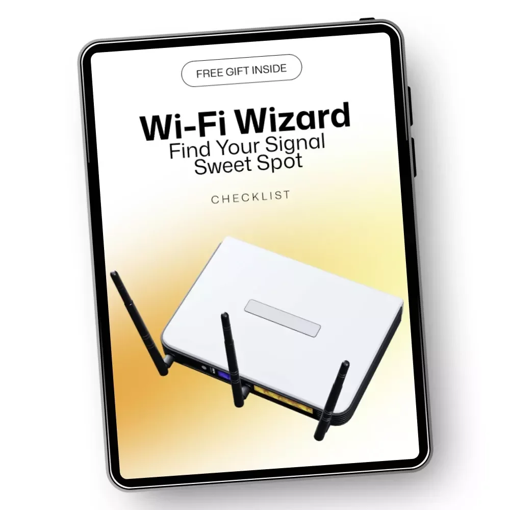 Wi-Fi Wizard: Find Your Signal Sweet Spot | Easy Home Internet Checklist for wifi router placement best spots