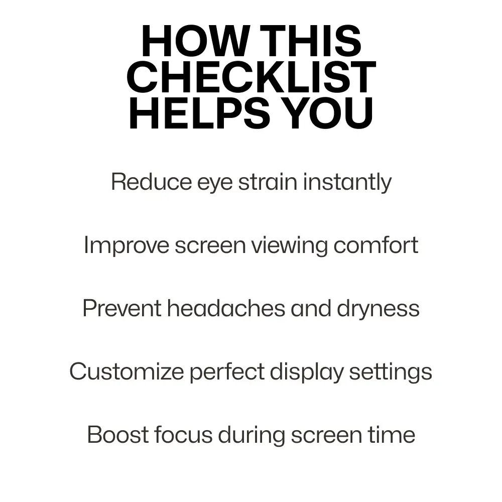 The Eye-Saver’s Monitor Checklist – Fun & Easy Guide for Perfect Monitor Eye Comfort Settings