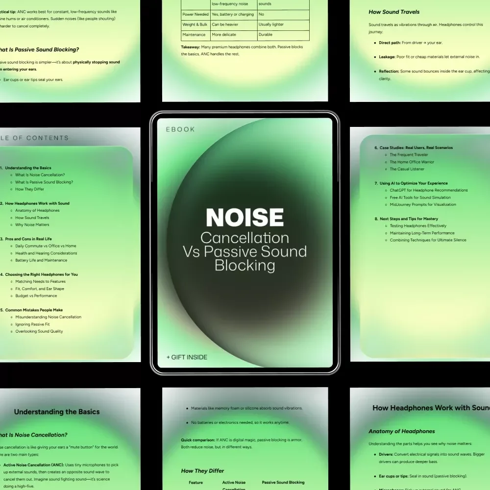 Noise Cancellation vs Passive Sound Blocking: Your Ultimate Guide to Choosing the Best Headphones