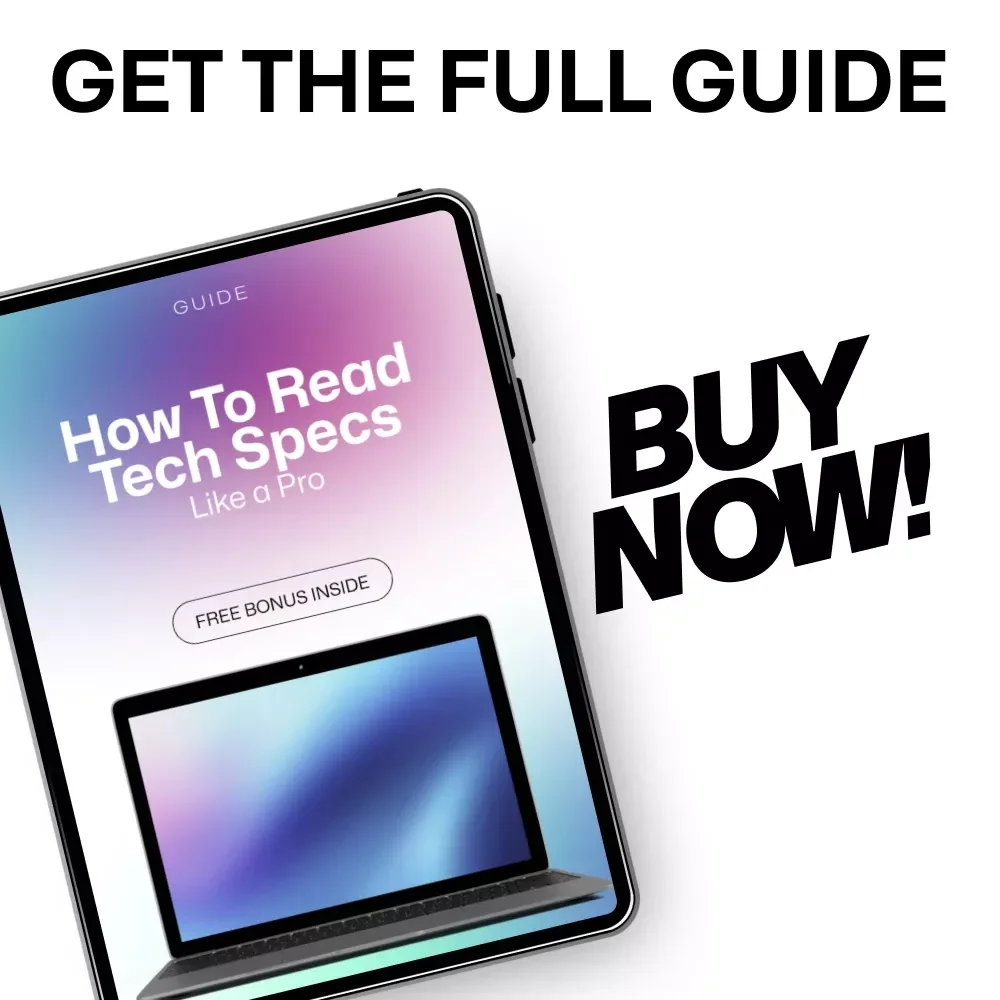 How to Read Tech Specs Like a Pro | Practical Tech Buying Guide + screen size importance for everyday use | Digital Download