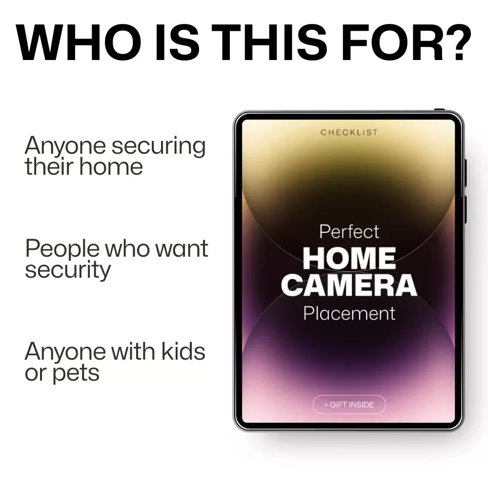 Perfect Home Camera Placement | Easy Security Checklist for Home Camera Placement Best Spots