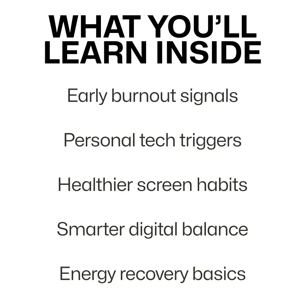 Recognizing Digital Burnout Before It Hits – Practical Guide to digital burnout early signs, Healthy Tech Habits, Screen Fatigue Awareness, Mental Clarity & Sustainable Digital Balance