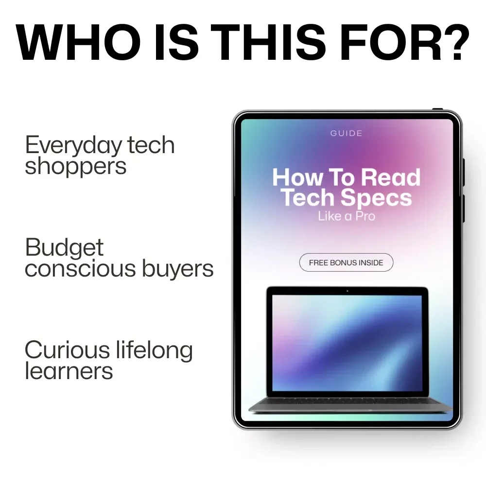 How to Read Tech Specs Like a Pro | Practical Tech Buying Guide + screen size importance for everyday use | Digital Download