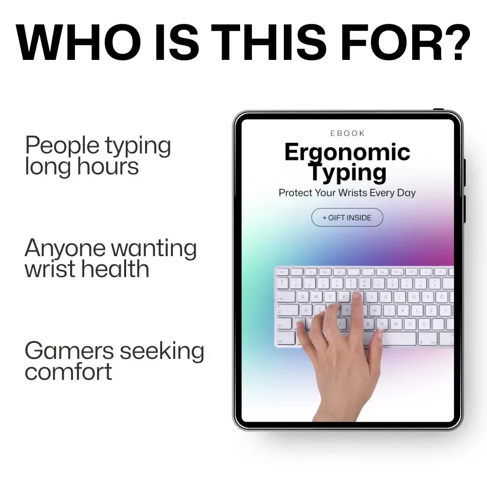 Ergonomic Typing: Protect Your Wrists Every Day – Keyboard Wrist Pain Prevention eBook & Digital Guide