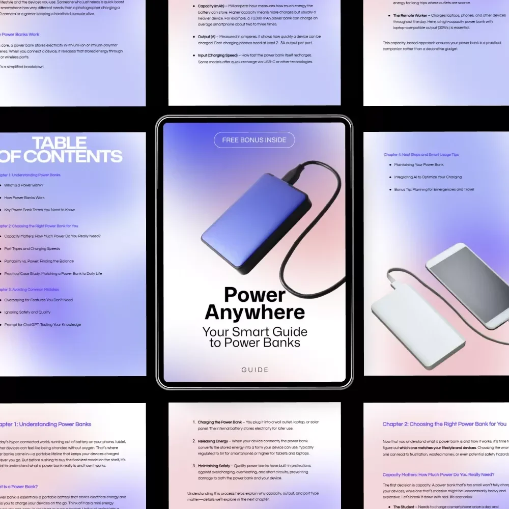 Power Anywhere: Your Smart Guide to Power Banks | How to Choose a Power Bank with Confidence | Digital Guide for Travel, Daily Use & Emergency Power