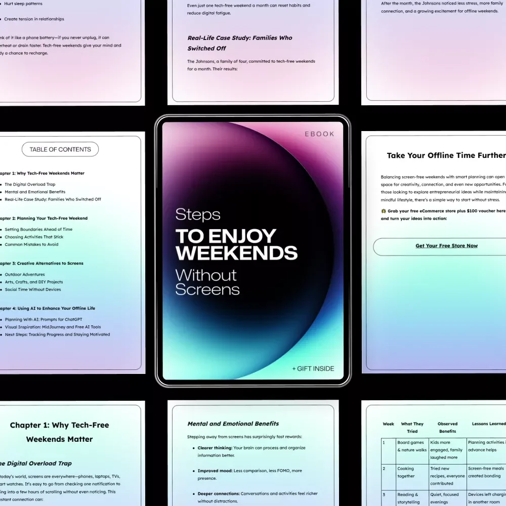 Steps to Enjoy Weekends Without Screens: A Practical Guide to Building Tech-Free Weekends