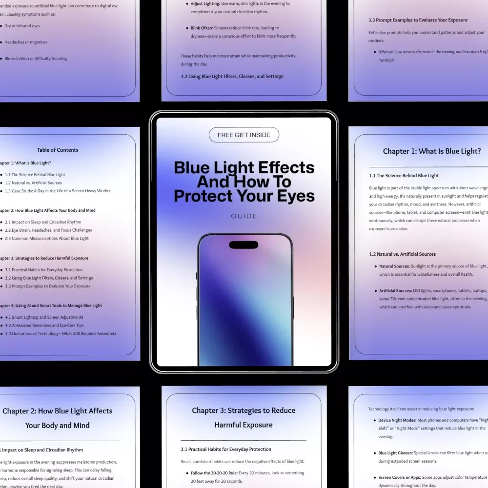 Blue Light Effects and How to Protect Your Eyes – A Practical Guide with Blue Light Explained for Screen Users, Better Sleep, and Eye Comfort