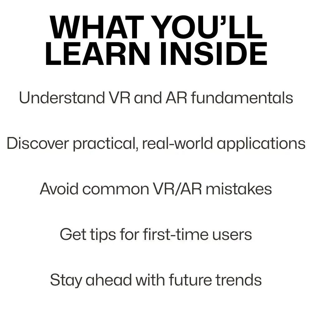 Experience Reality Differently: VR vs AR Guide - Understand the Key Differences Between VR Headset vs AR Glasses