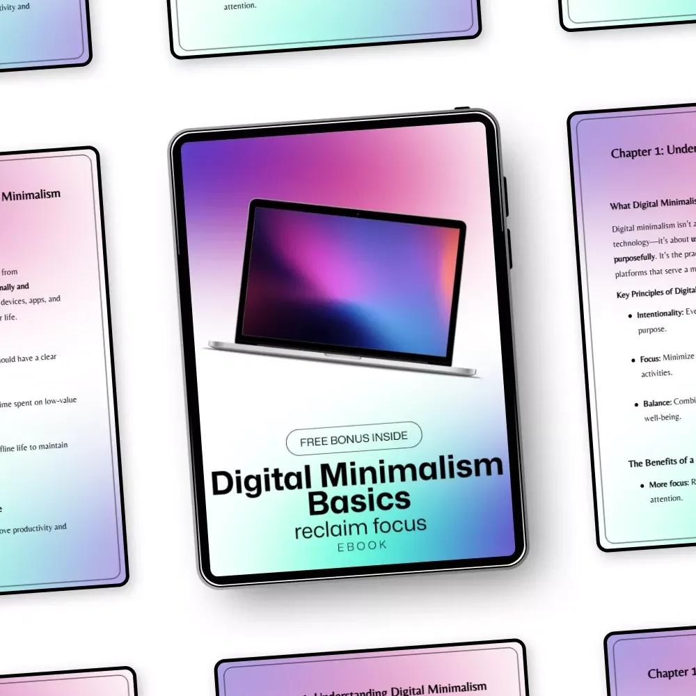 Digital Minimalism Basics - Reclaim Focus: The Ultimate eBook Guide to Declutter Your Digital Life