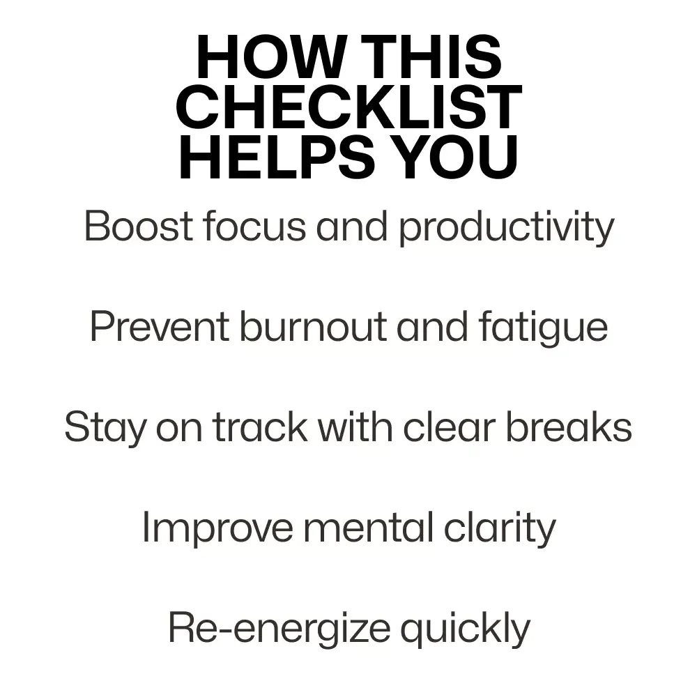 A Checklist for Phone Breaks That Don’t Hijack Your Workday – A Productivity Boost for Focused Professionals