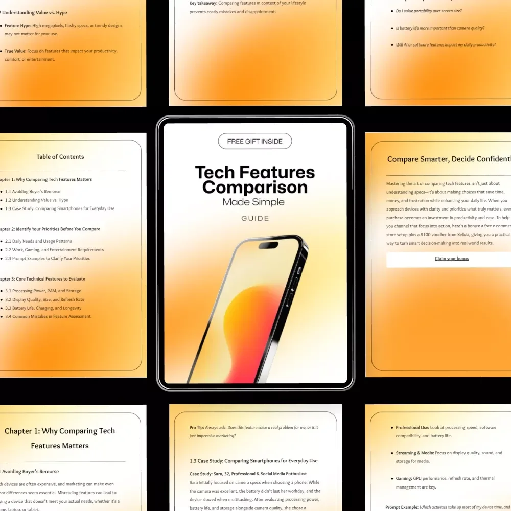 Tech Features Comparison Made Simple | A Smart Buyer’s Guide on how to read tech specs like a pro