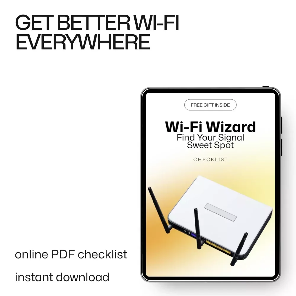 Wi-Fi Wizard: Find Your Signal Sweet Spot | Easy Home Internet Checklist for wifi router placement best spots