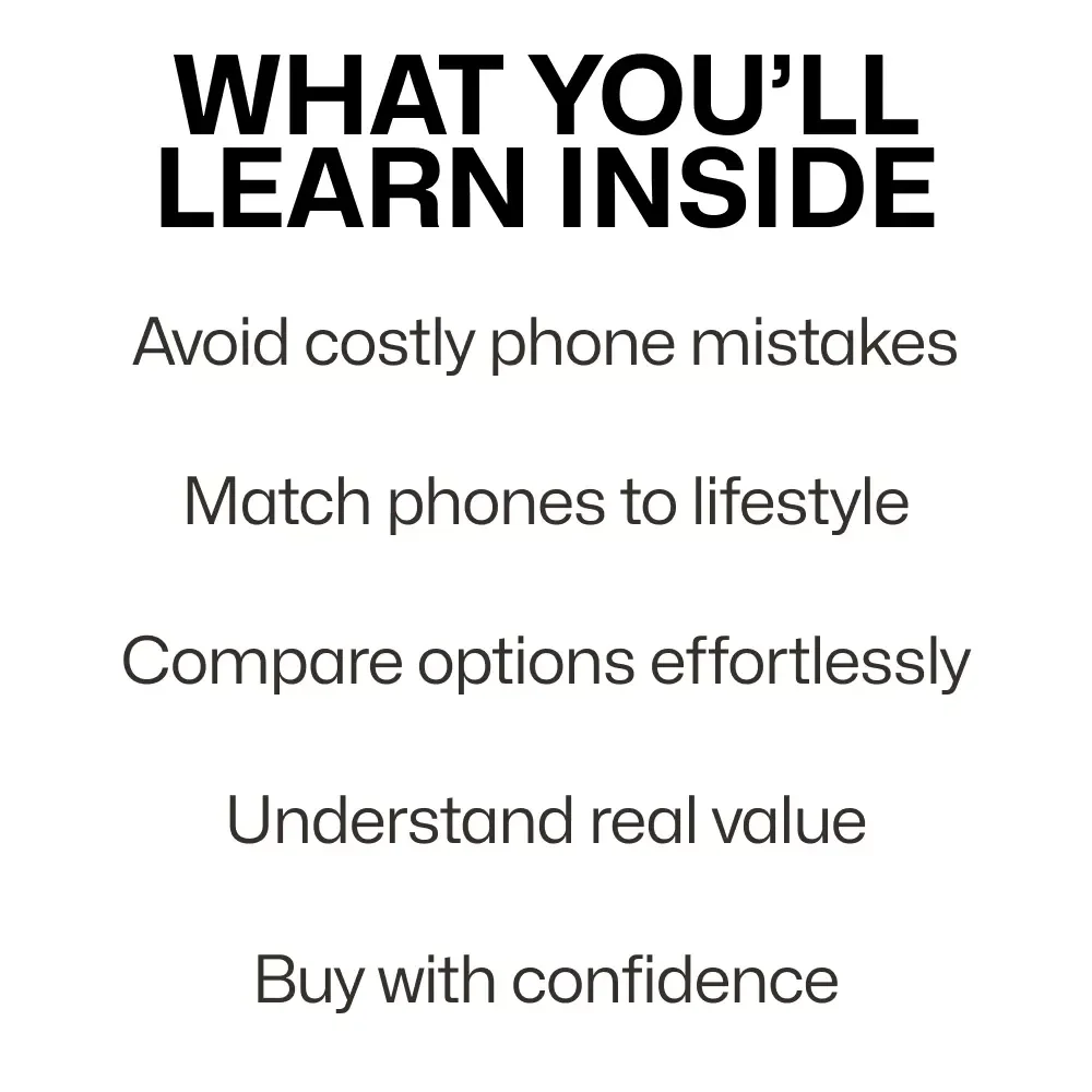 Pick the Perfect Phone Stress-Free | How to Choose a Phone Guide | Smart Buying eBook for Confident Phone Decisions