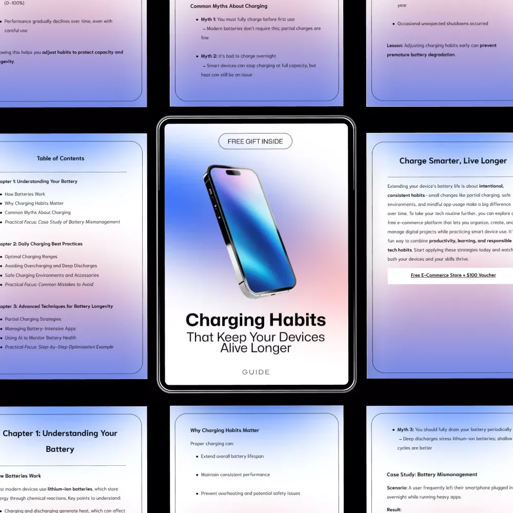 Charging Habits That Keep Your Devices Alive Longer | Smart Guide to charging habits that extend battery life for Phones, Laptops & Tablets