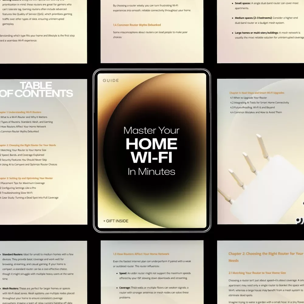 Master Your Home Wi-Fi in Minutes – A Simple, Smart Guide on How to Choose a WiFi Router, Improve Coverage & Optimize Home Internet