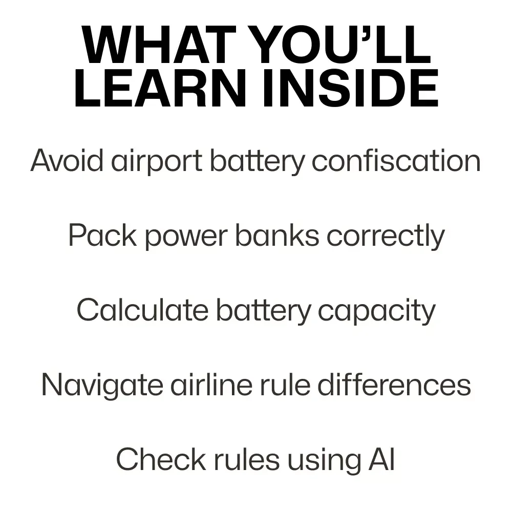 Travel Smart: Airline Power Bank Rules Explained | Ultimate Guide to power bank airline rules for Stress-Free Flying