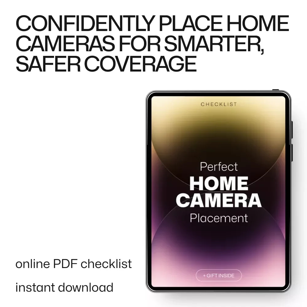 Perfect Home Camera Placement | Easy Security Checklist for Home Camera Placement Best Spots