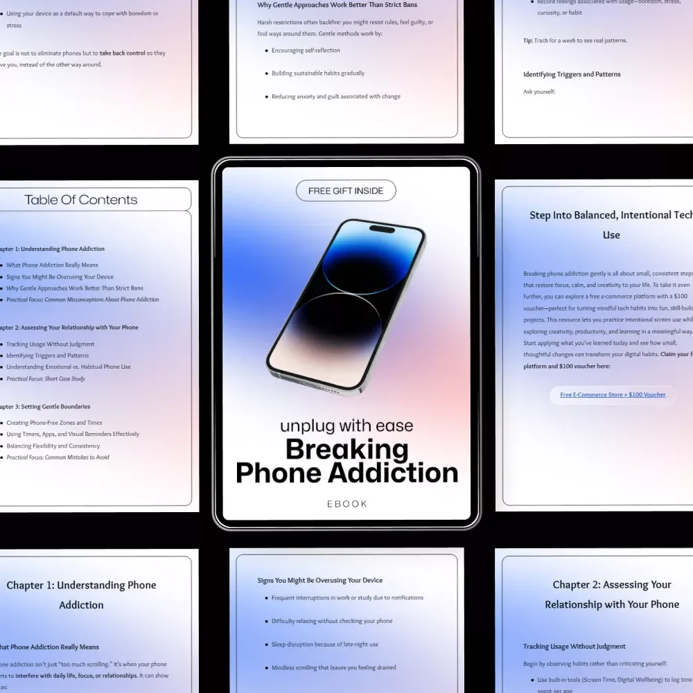 Unplug with Ease: Breaking Phone Addiction - A Gentle Guide to Reclaiming Your Time