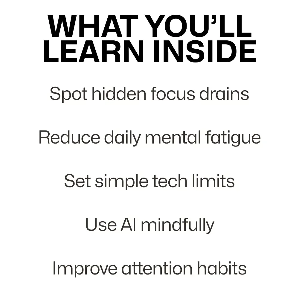 How Gadgets Affect Your Mind and How to Reclaim Focus – Digital Guide on Gadgets and Mental Fatigue, Reclaim Attention, Reduce Digital Overload, Mindful Tech Use