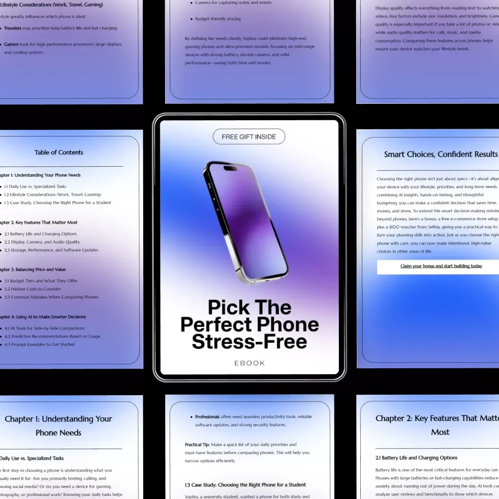 Pick the Perfect Phone Stress-Free | How to Choose a Phone Guide | Smart Buying eBook for Confident Phone Decisions