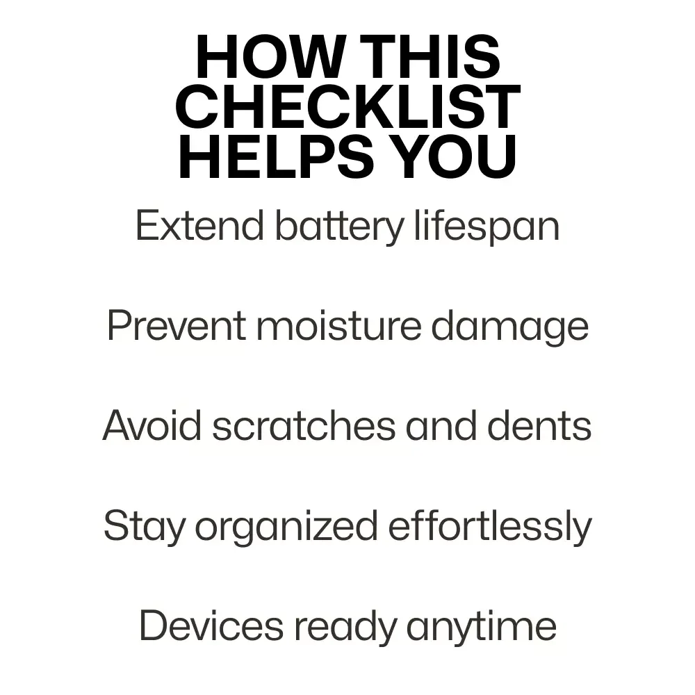The Ultimate Long-Term Gadget Storage Checklist | Smart gadget storage tips long term for Devices, Electronics & Tech