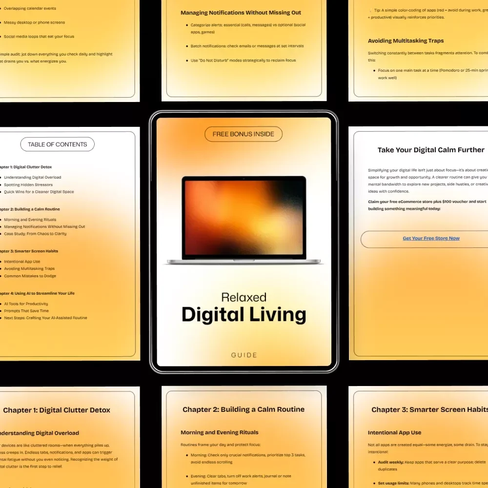 Relaxed Digital Living: How to Make Your Digital Routine Less Stressful - A Guide to Clearer, Calm, and Smarter Digital Habits