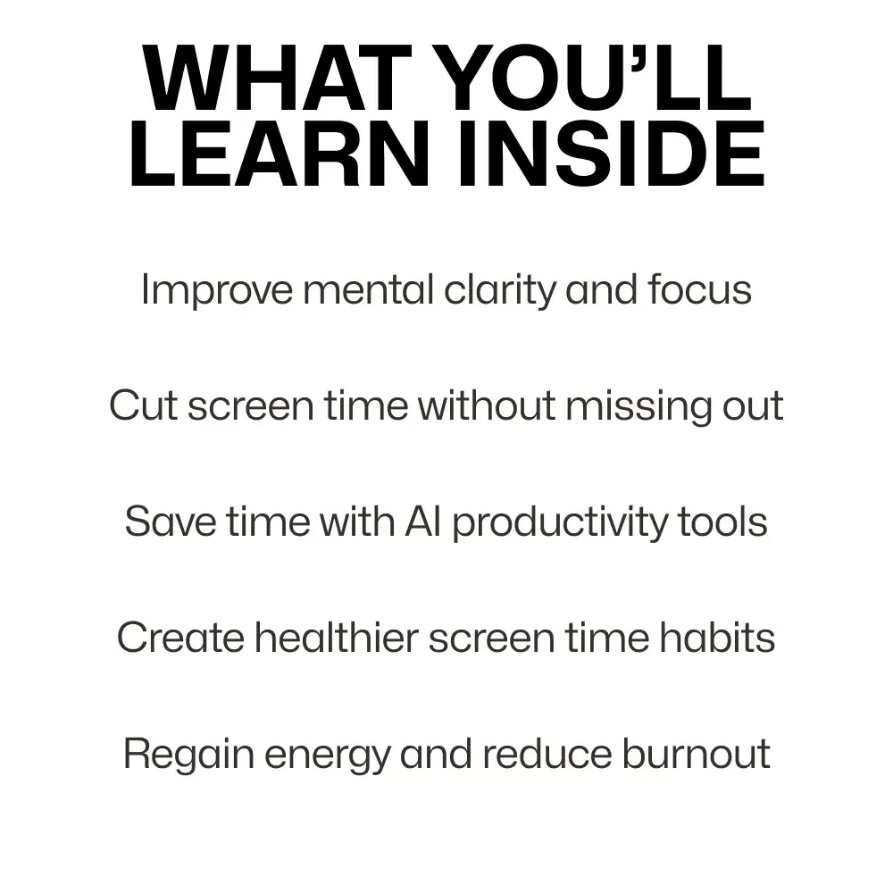 Cutting Your Hours Without Missing Out: A Practical Guide to Reducing Screen Time and Boosting Productivity