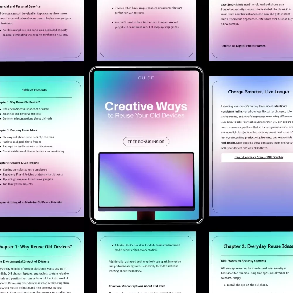 Creative Ways to Reuse Your Old Devices – Practical Guide for Smart, Sustainable Tech | Old Device Reuse Ideas for Phones, Tablets & Laptops